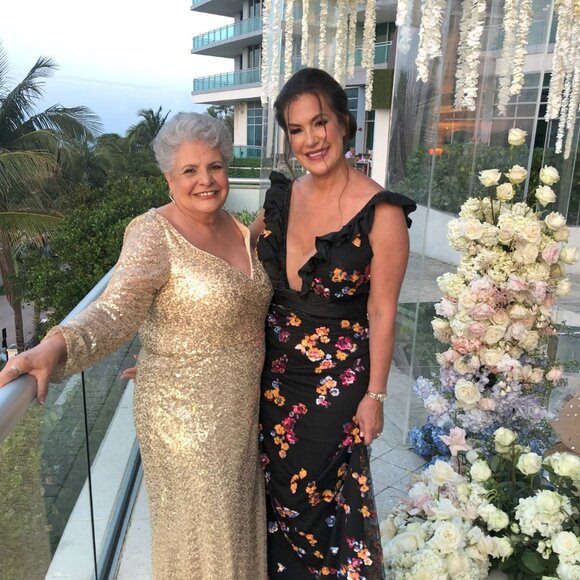 Tarik Ediz - Ruffle Trimmed Floral Sequined Gown - Picture 9 of 9